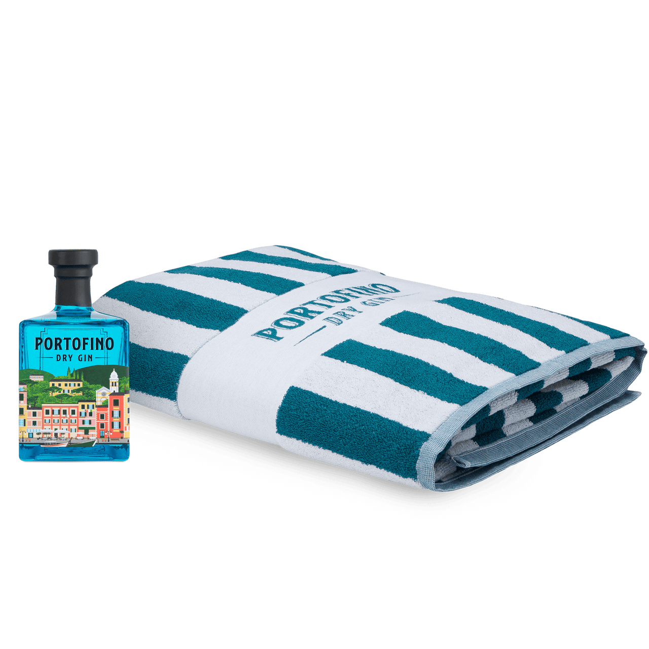 BEACH TOWEL + 500 ml BOTTLE - Portofino Dry Gin