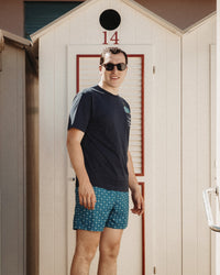 Miniature per la T-SHIRT PORTOFINO IN COTONE NAVY STAMPATO