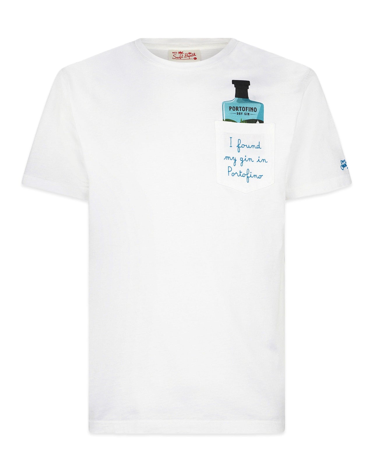 T-SHIRT PORTOFINO IN COTONE BIANCA - Portofino Dry Gin