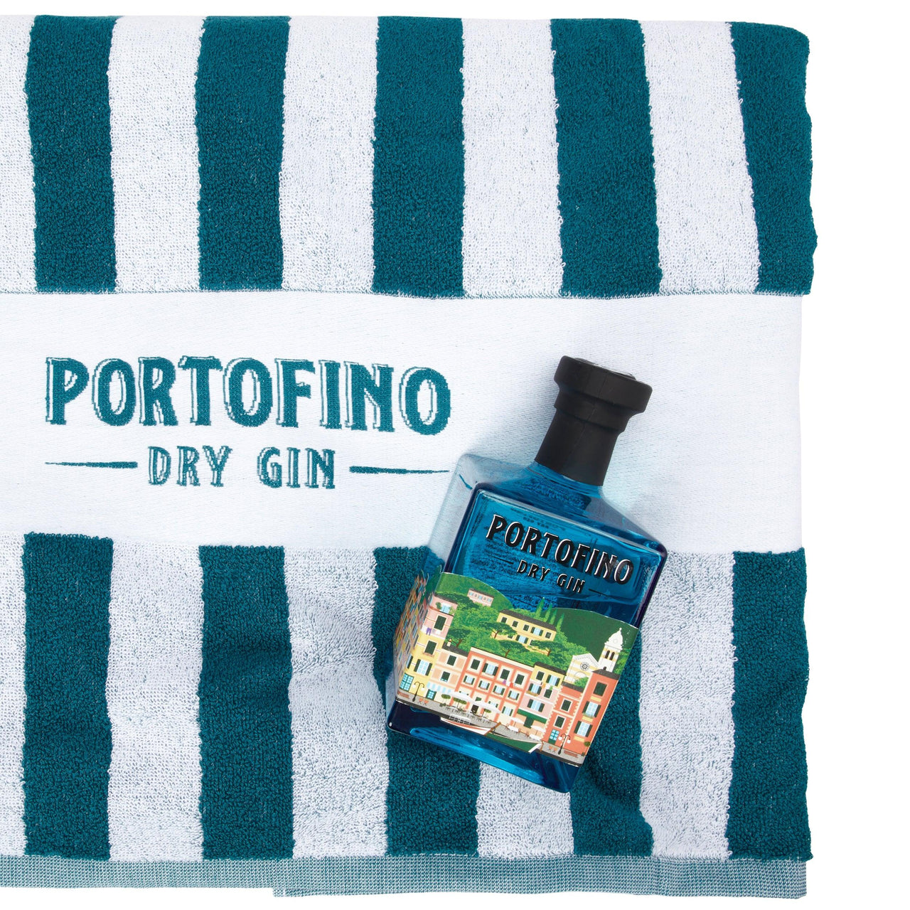 TOVAGLIO DA SPIAGGIA + BOTTIGLIA DA 500 ml - Portofino Dry Gin